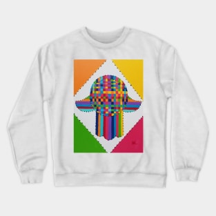 Potholder Hamsa by Harriette Knight Crewneck Sweatshirt